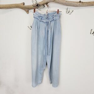 Free people baggy paperbag waist pants